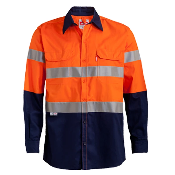 Vented Reflecticve Mining Shirt 100% Cotton